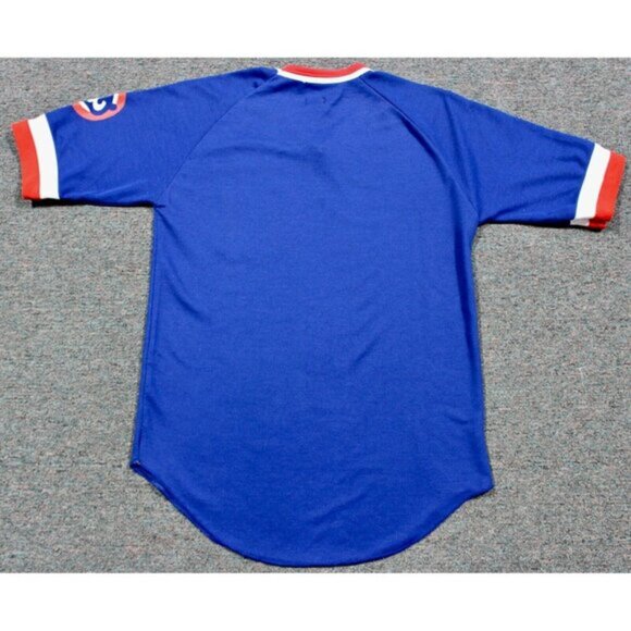 MLB Baseball Vintage 80s Chicago Cubs Jersey Shirt Top Large CCM Blue - Picture 5 of 5